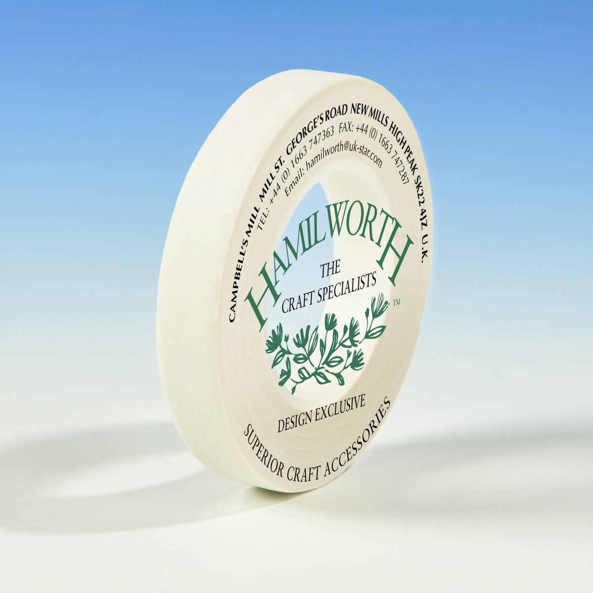 White Florist Tape - 12mm x 27m