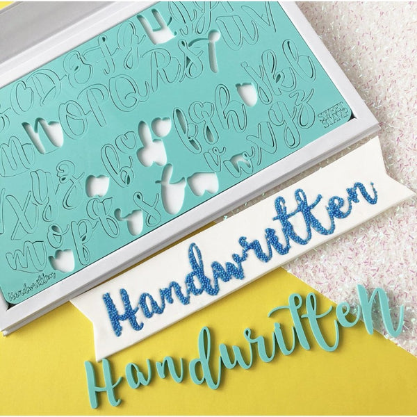 Handwritten Letters Embossing Set