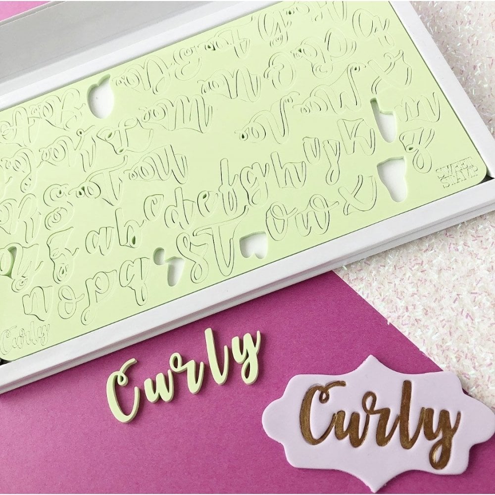 Curly Letters Embossing Set