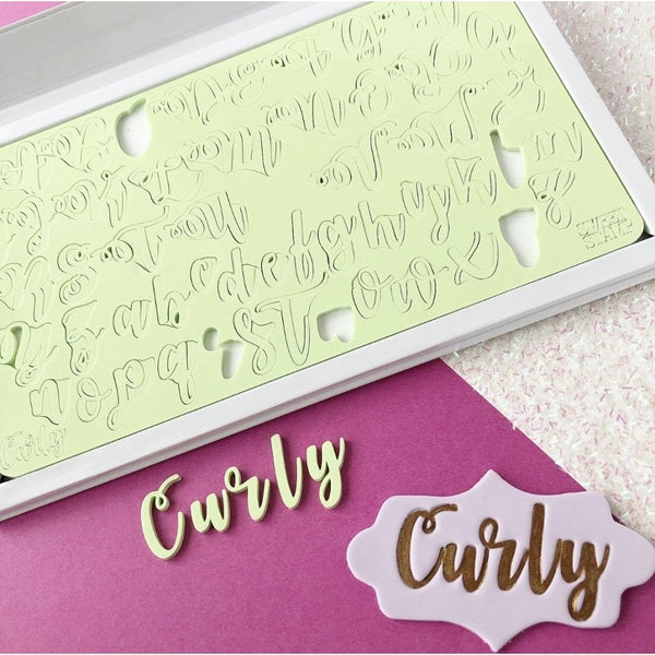 Curly Letters Embossing Set