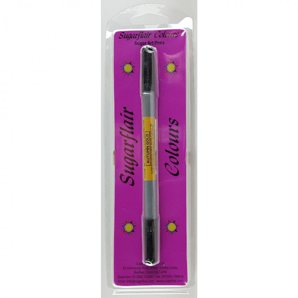 Sugar-Art Dual Nib Edible Food Pen - Autumn Gold
