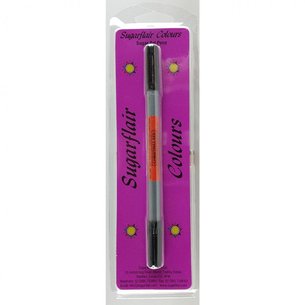 Sugar-Art Dual Nib Edible Food Pen - Christmas Red