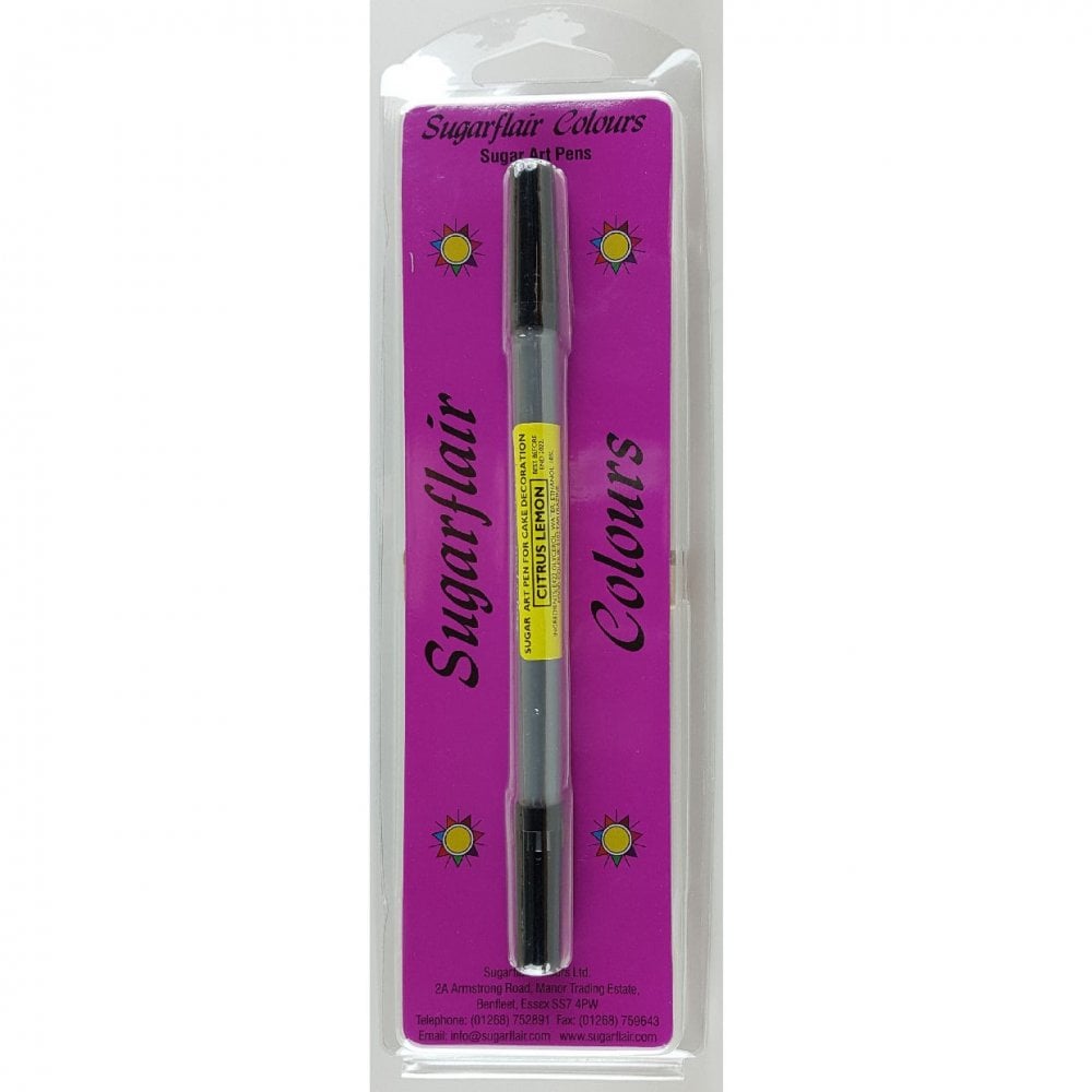 Sugar-Art Dual Nib Edible Food Pen - Citrus Lemon