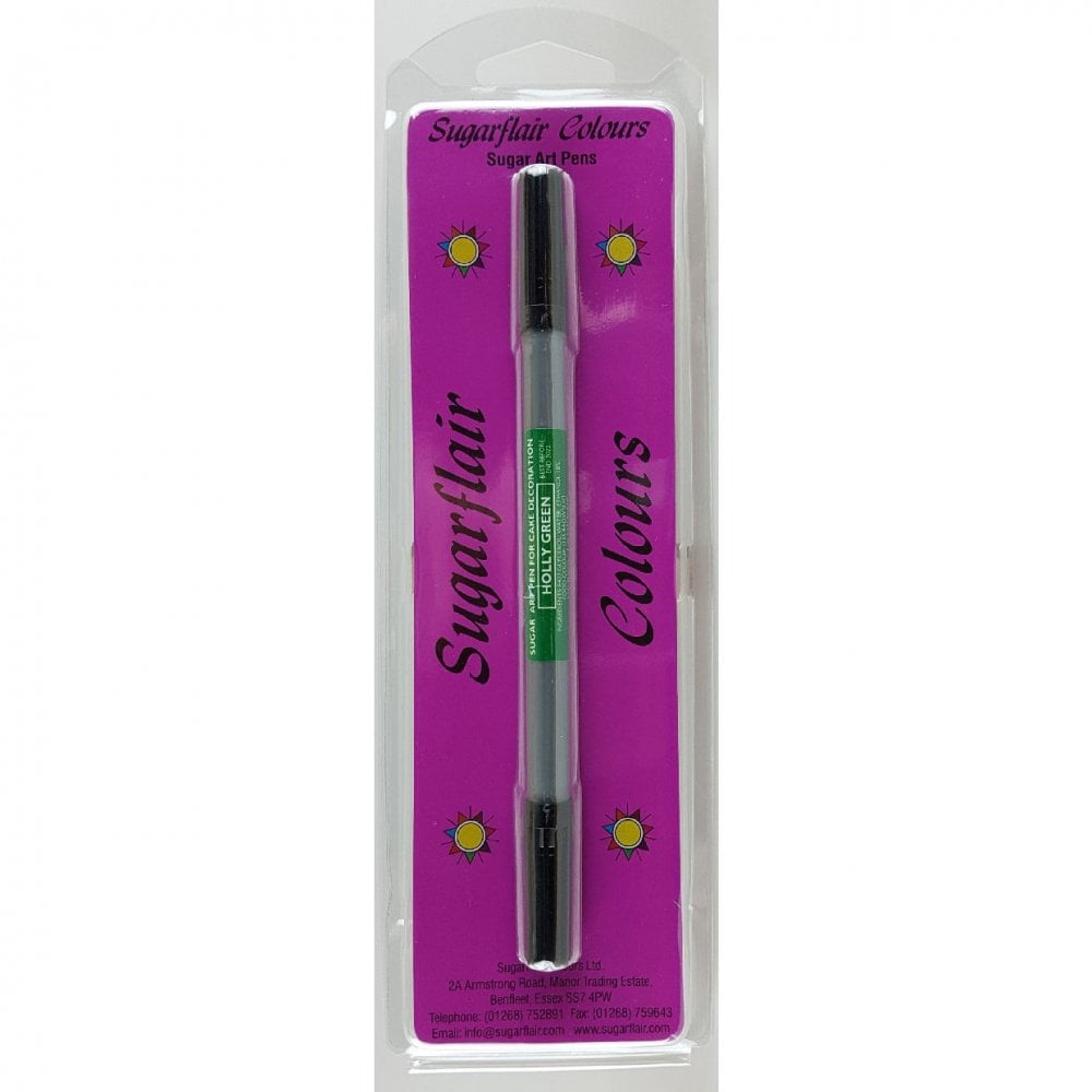 Sugar-Art Dual Nib Edible Food Pen - Holly Green