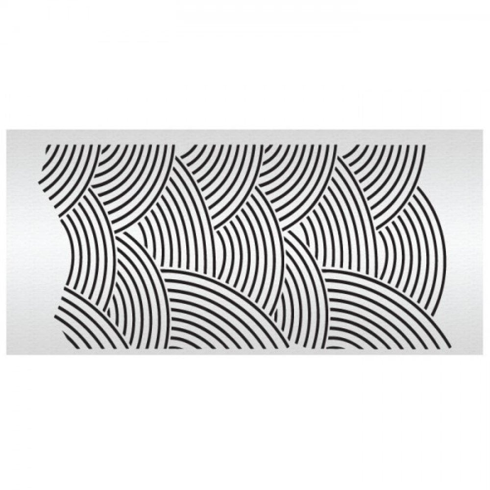 Arc Stripes Double Barrel Acrylic Stencil