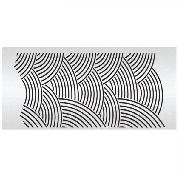 Arc Stripes Double Barrel Acrylic Stencil
