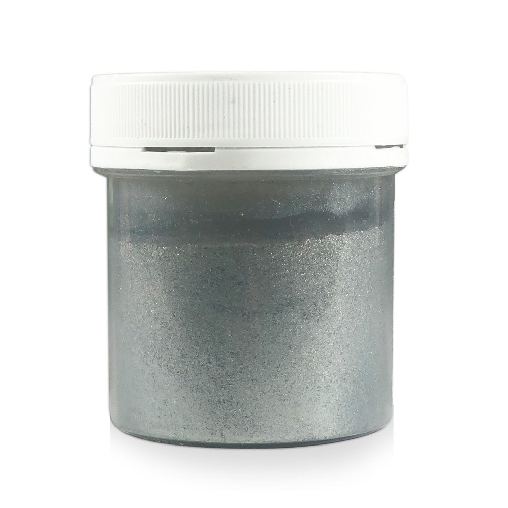 Finishing Sparkle - Powder Pump Lustre 25g - Sugarflair - Dark Silver