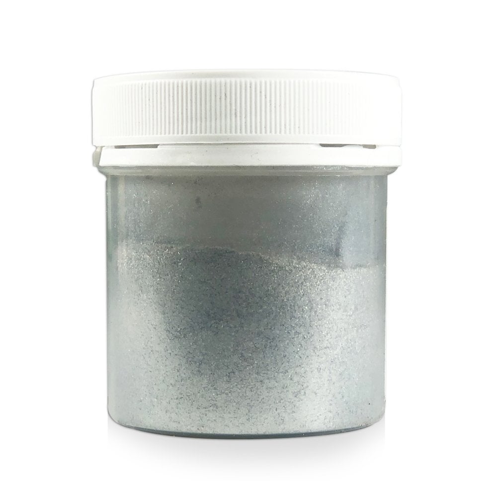 Finishing Sparkle - Powder Pump Lustre 25g - Sugarflair - Light Silver