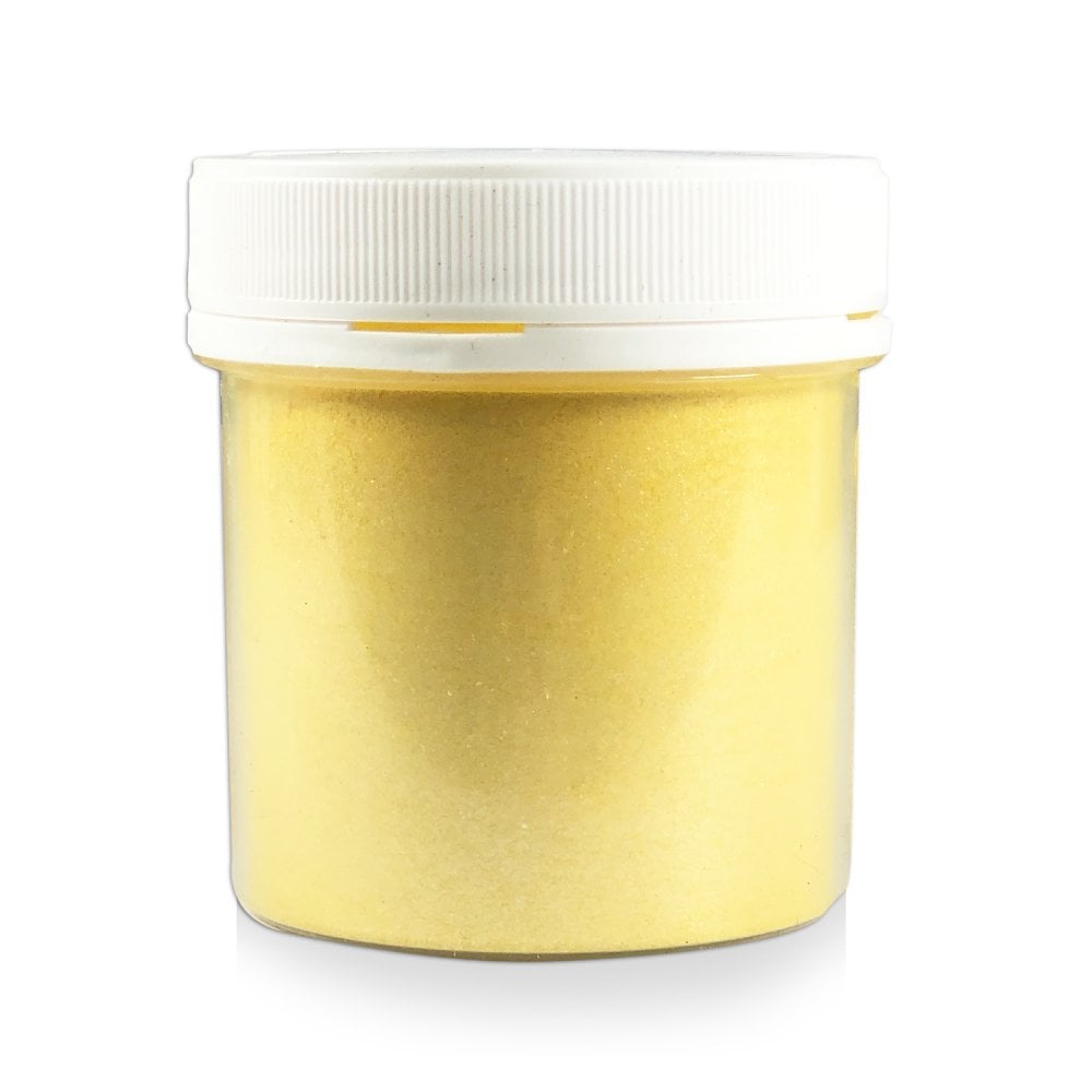 Finishing Sparkle - Powder Pump Lustre 25g - Sugarflair - Yoshi Yellow
