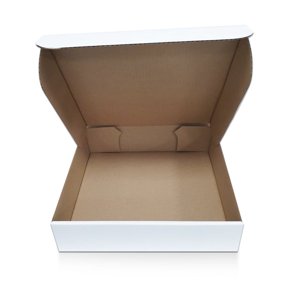 3" Deep Biodegradable Corrugated White Cake Box