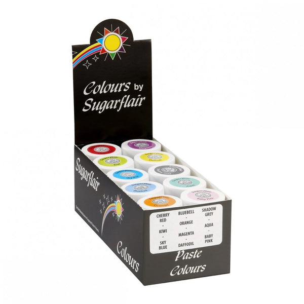 Pastel Paste Colour Set Of 10 - Sugarflair this is full set