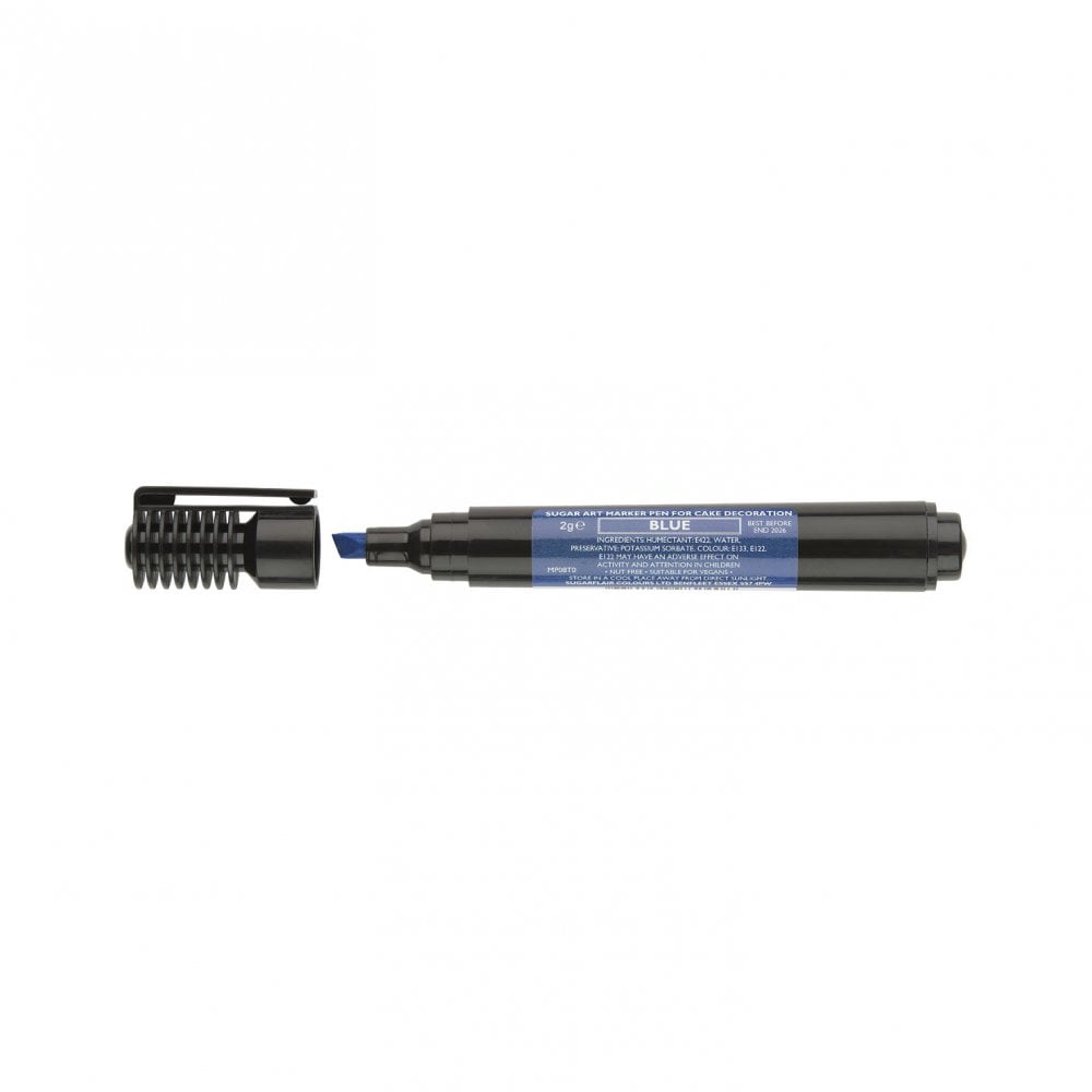 Red - Edible Marker Pens - Sugarflair - Blue