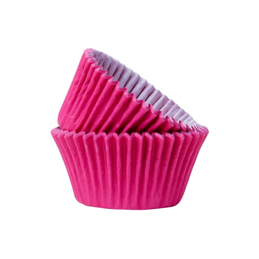 Hot Pink Muffin Cases x 50