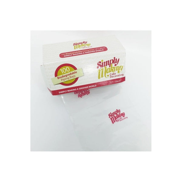 12 Inch Disposable Biodegradable Piping Bags - Roll Of 100