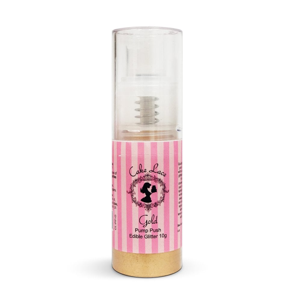Gold - Pump Push Edible Glitter Dust 10g