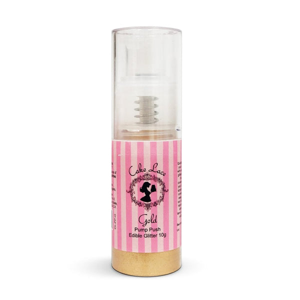 Gold - Pump Push Edible Glitter Dust 10g