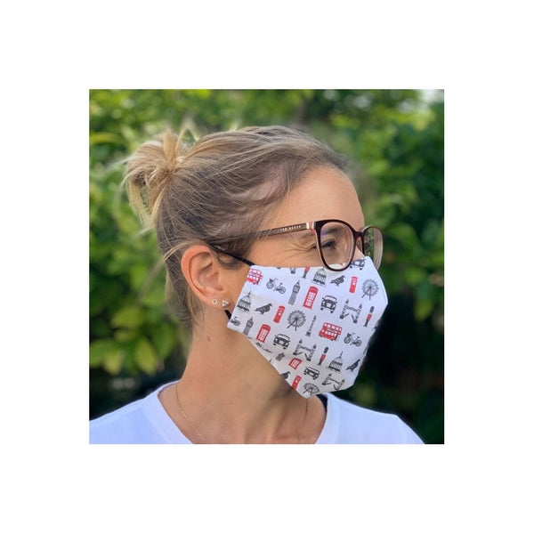 London Icons Fitted Face Mask