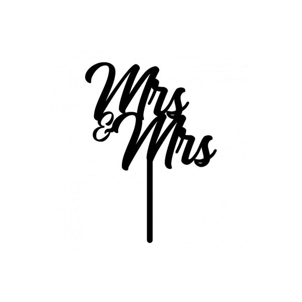 Mrs & Mrs Cake Topper