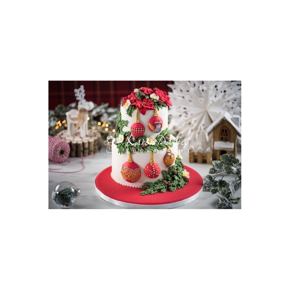 Christmas Baubles Mould - Karen Davies