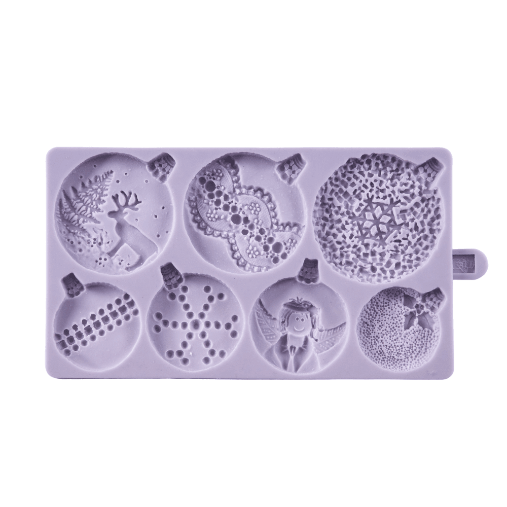Christmas Baubles Mould - Karen Davies