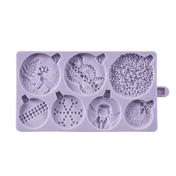 Christmas Baubles Mould - Karen Davies