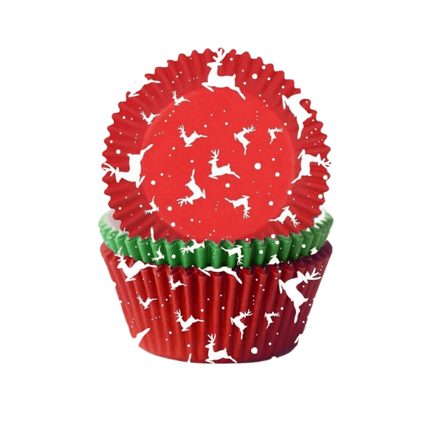 Reindeer Cupcake Cases x75 - Anniversary House
