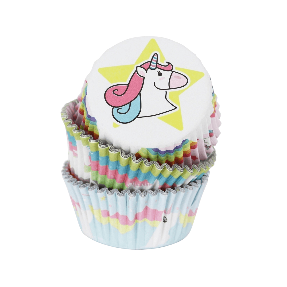 Unicorn Foil Lined Cupcake Cases x 60