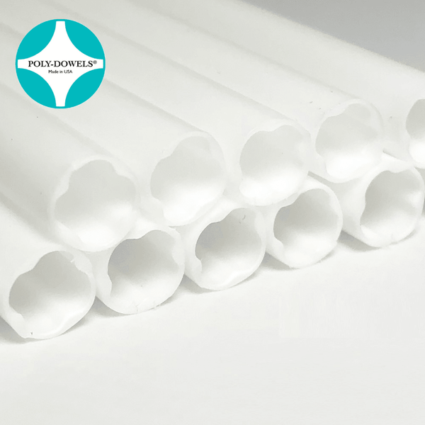 16 Inch Large White Cake Dowel x 100