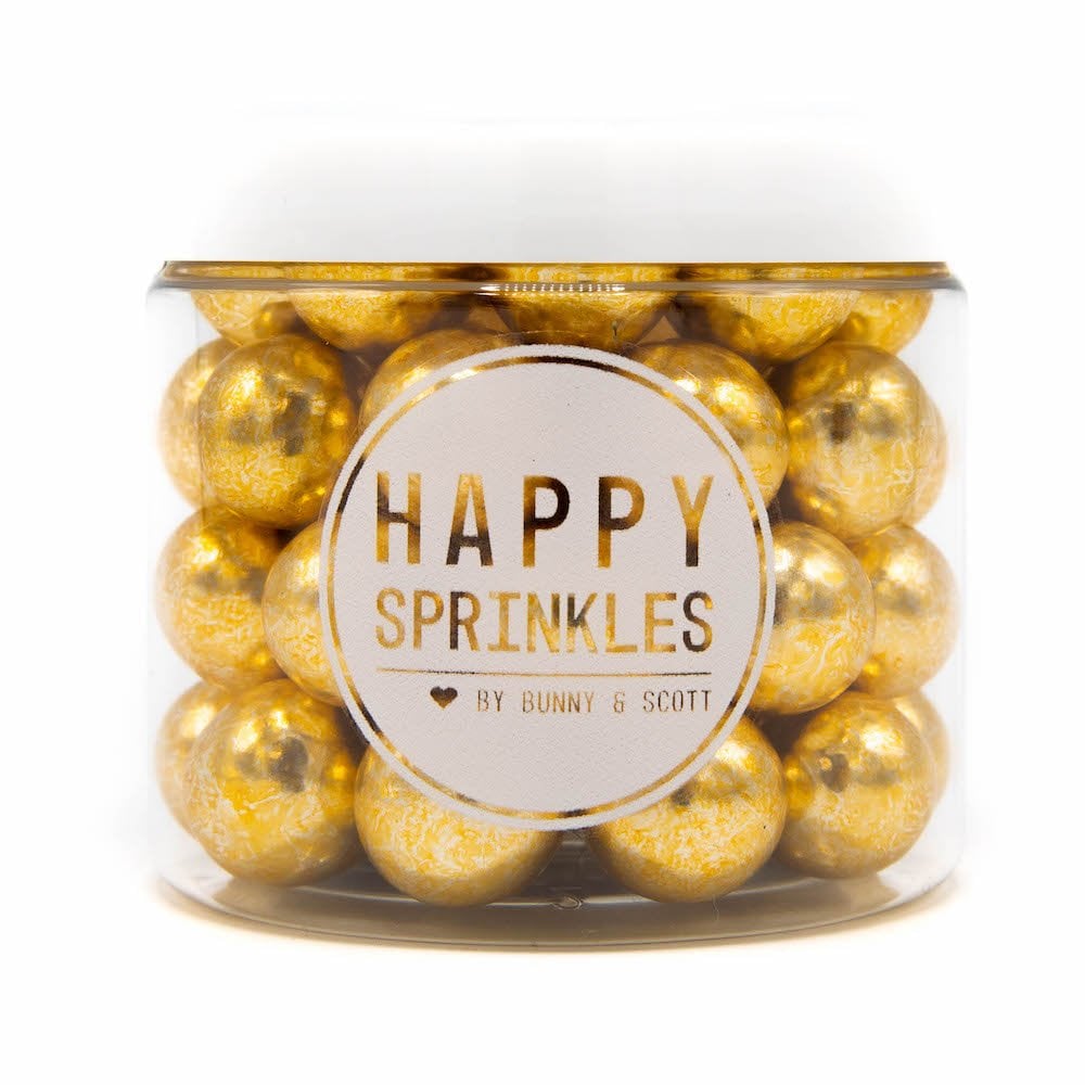 Edible XXL Choco Crunch Sprinkles - Vintage Gold