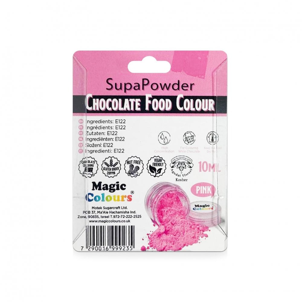 Superdust Chocolate Food Colour Powder 10ml - Pink