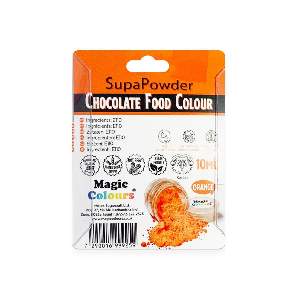 Superdust Chocolate Food Colour Powder 10ml - Orange