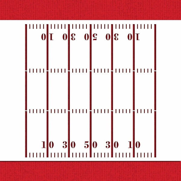 Fooball Field Stencil