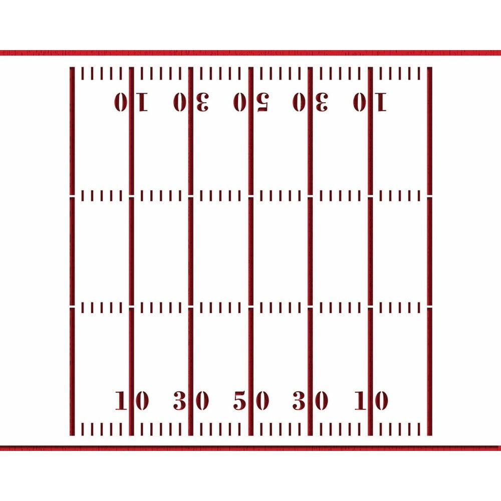 Fooball Field Stencil
