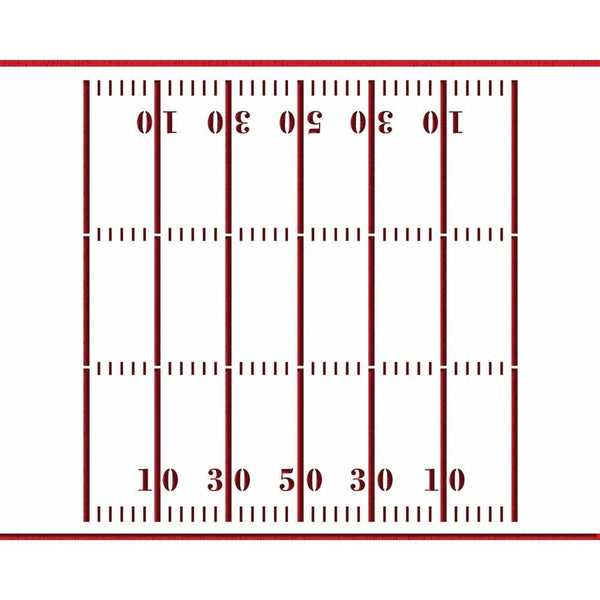Fooball Field Stencil