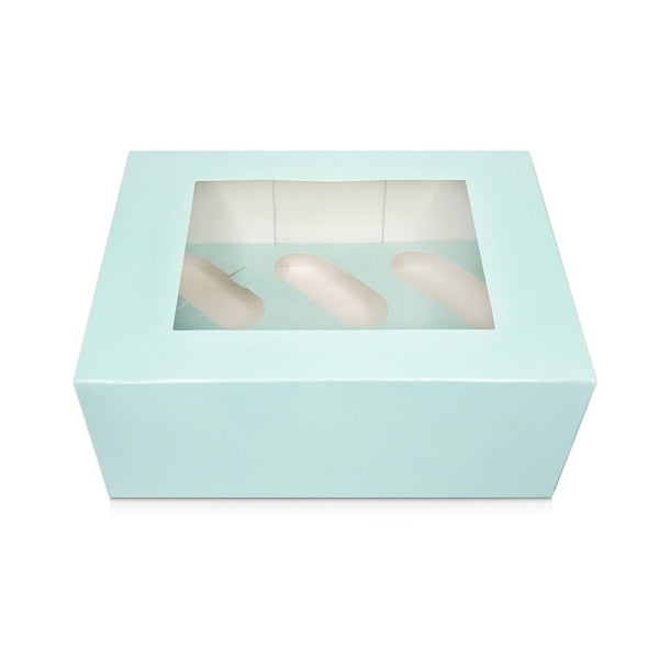 4" Deep Duck Egg Blue Luxury Cupcake Box