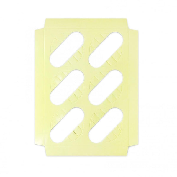 4" Deep Pastel Yellow Luxury Cupcake Box