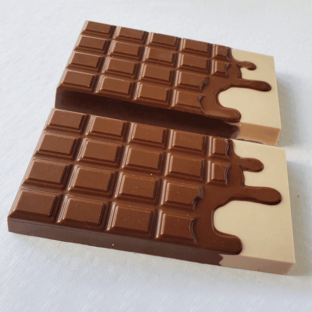 Melted Chocolate Bar 3-Part Mould