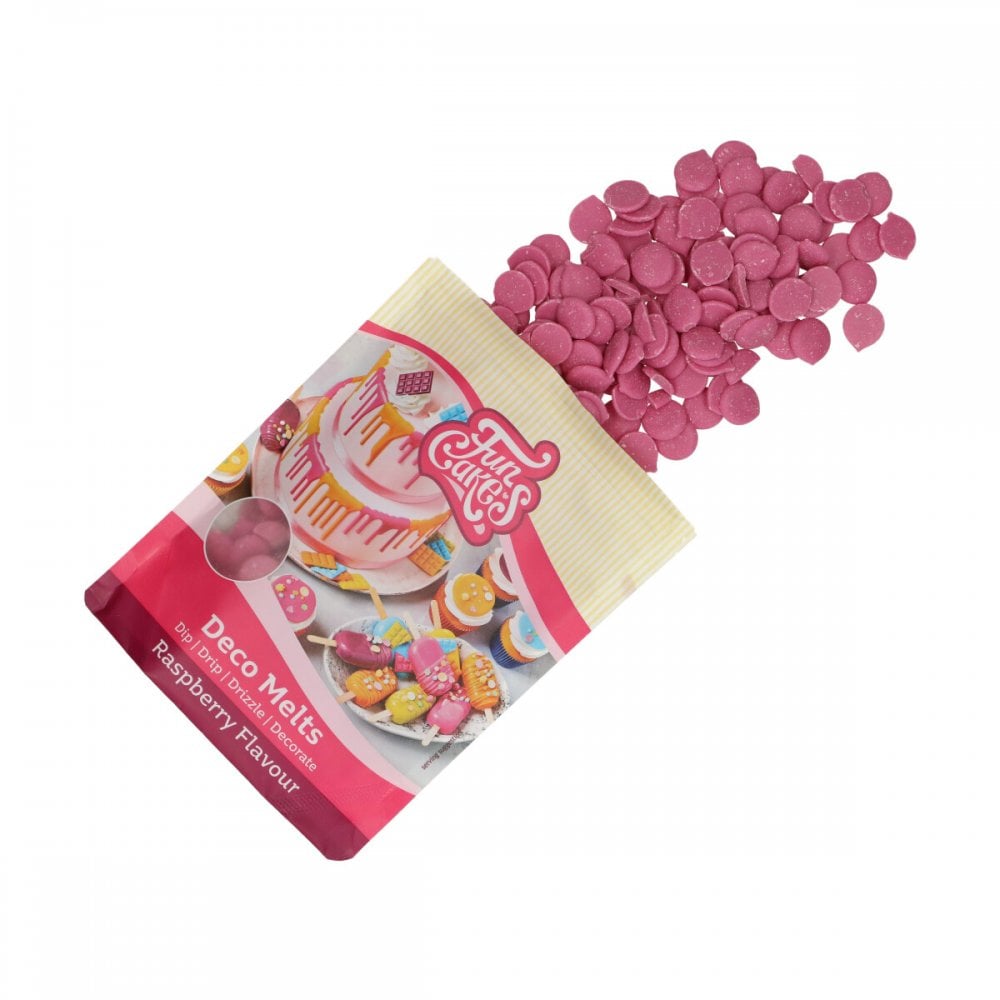 Raspberry Flavour Deco Candy Melts 250g