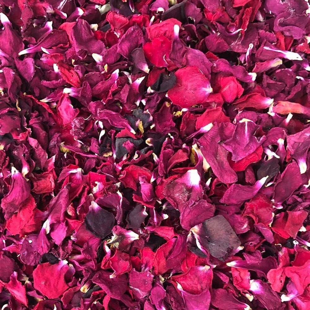 Dried Red Roses Edible Flowers