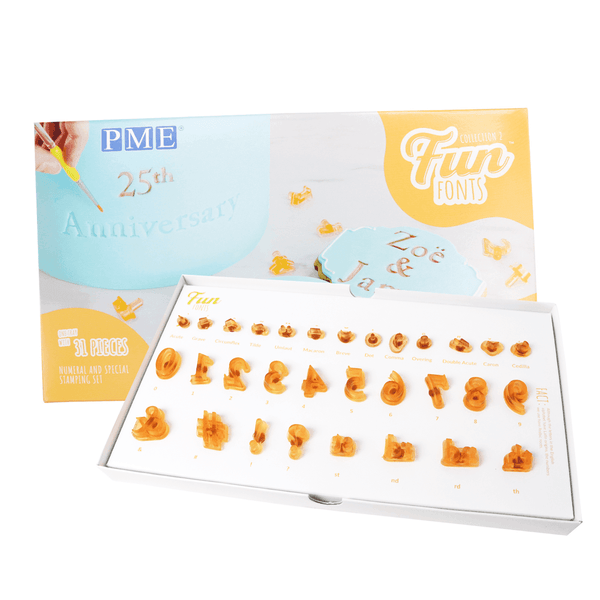 Fun Fonts Embossing Collection - Numerals & Special Characters Collection 2
