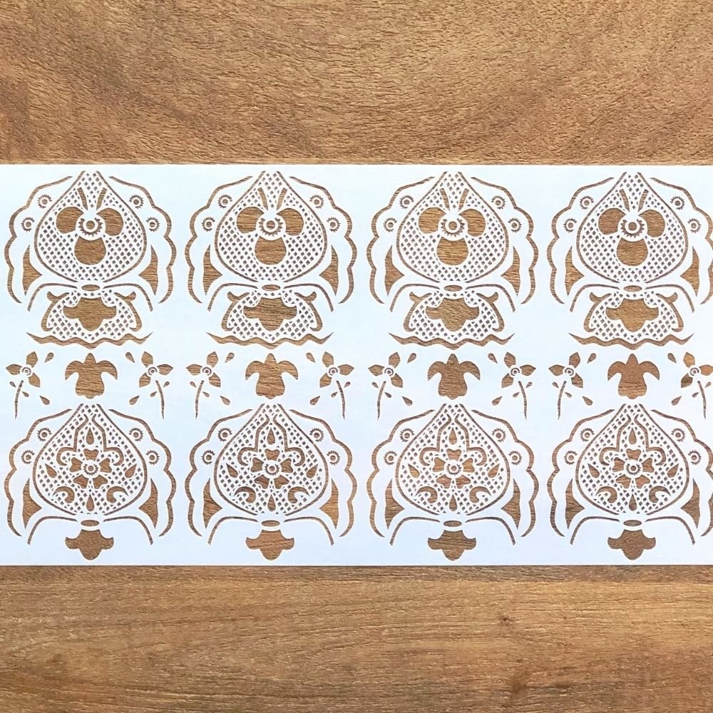 White Dove - Lace Stencil Collection