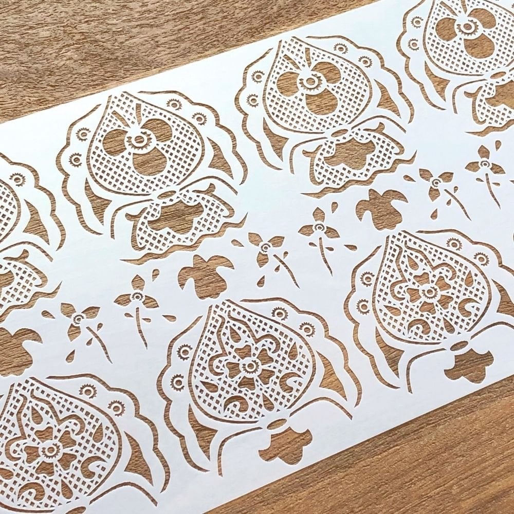 White Dove - Lace Stencil Collection