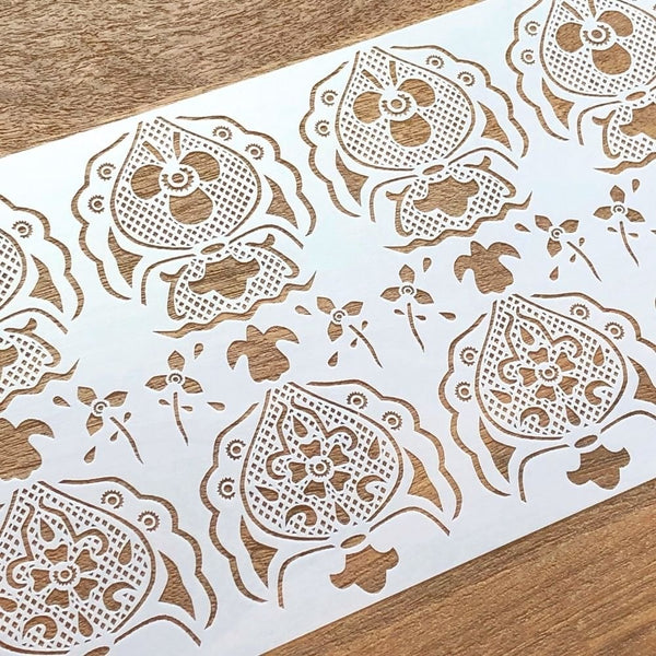 White Dove - Lace Stencil Collection