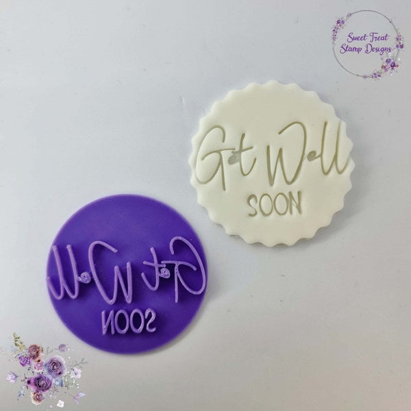 Get Well Soon - Embossing Stamp