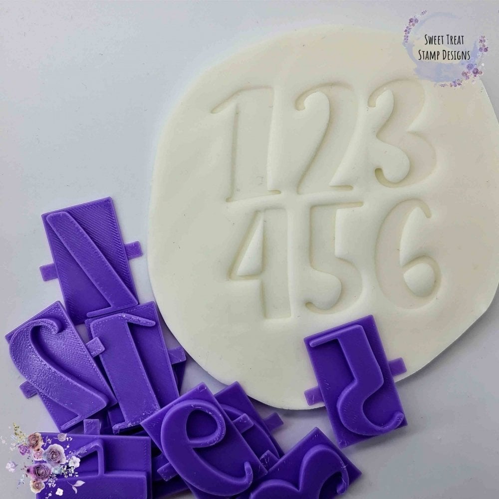 Number Set 1 - Embossing Stamp
