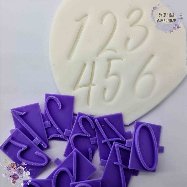 Number Set 2 - Embossing Stamp