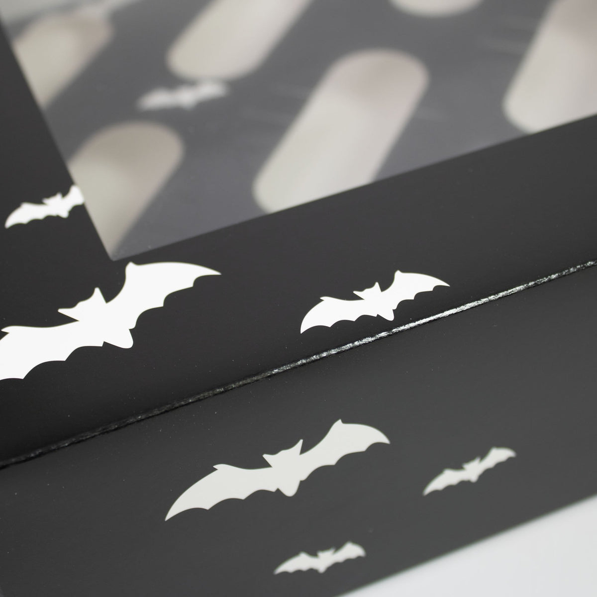 Box of 50 - Halloween Bat Satin Cupcake Box (Holds 12)