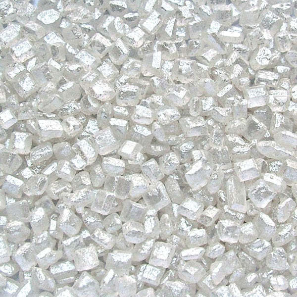 Pearlised White Sparkling Sugar Crystals 100g