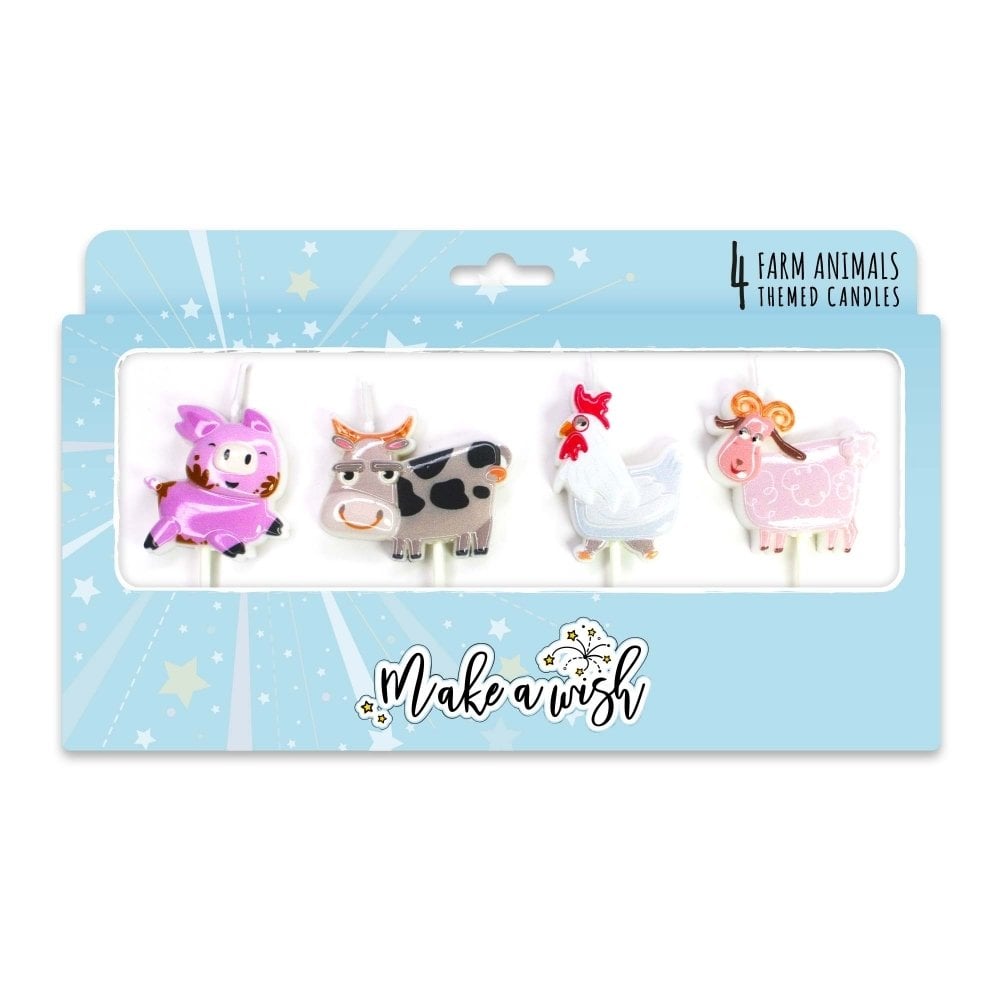 Farm Animals Candle Set
