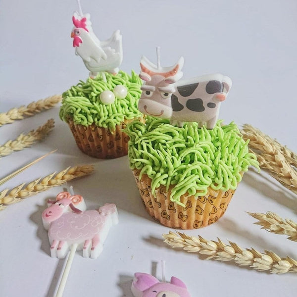 Farm Animals Candle Set